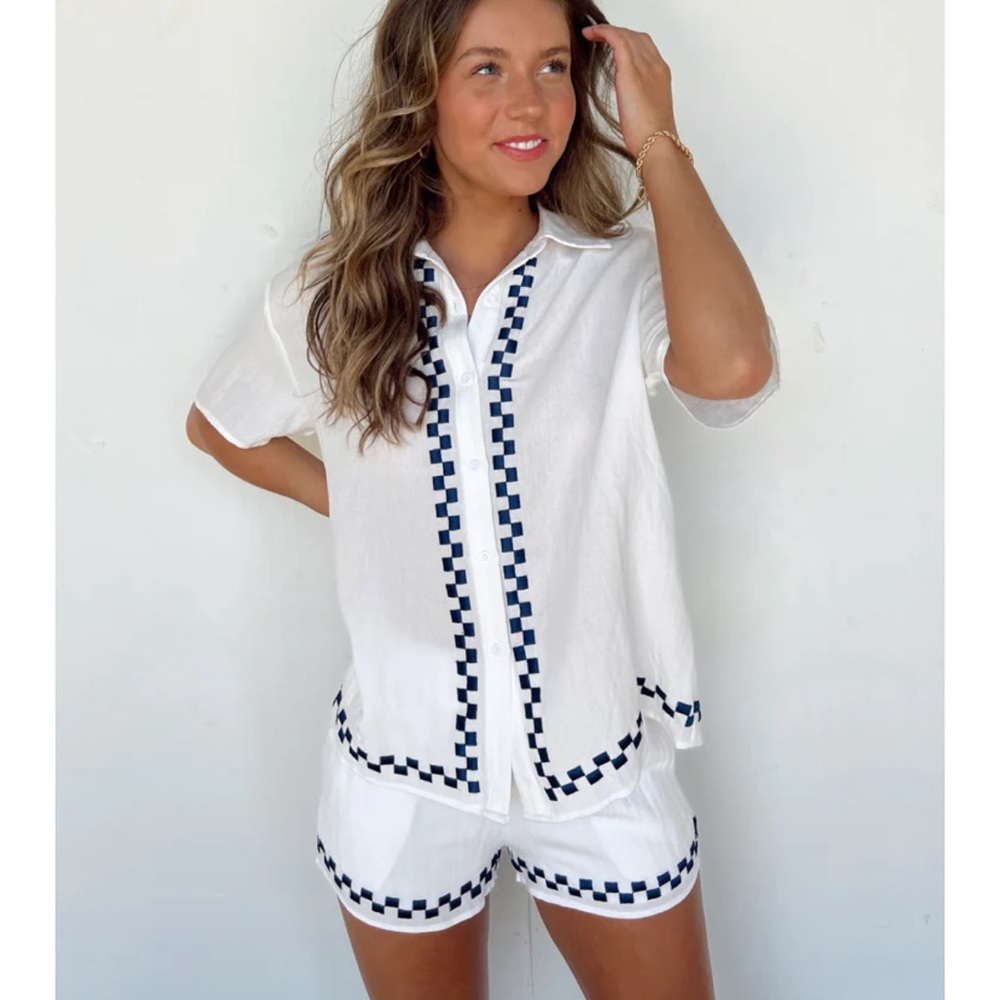 NWT Portia Checkered Shirt - Picture 2 of 2